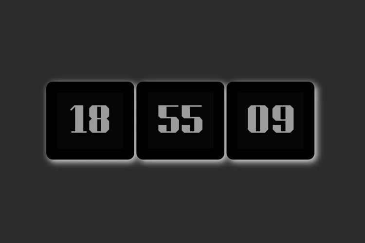 Reloj blanco y negro